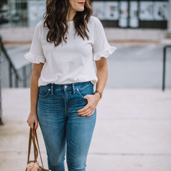 COPY - Rachel Parcell Ruffle Sleeve Tee - Picture 2 of 8